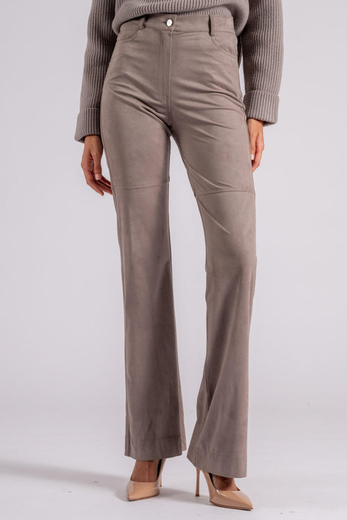 D. Exterior Pantalone Eco Daino 90% Poliestere 10% Elastam Beige - 2