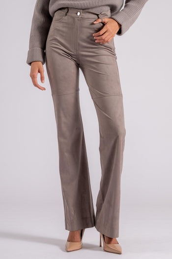 D. Exterior Pantalone Eco Daino 90% Poliestere 10% Elastam Beige - 3