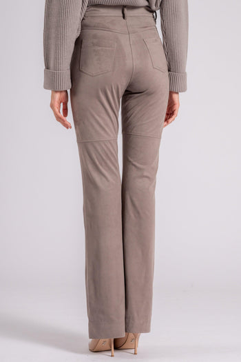 D. Exterior Pantalone Eco Daino 90% Poliestere 10% Elastam Beige - 4