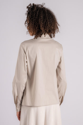 Camicia Popeline Basic Cotone/Poliammidica/Elastam beige - 5