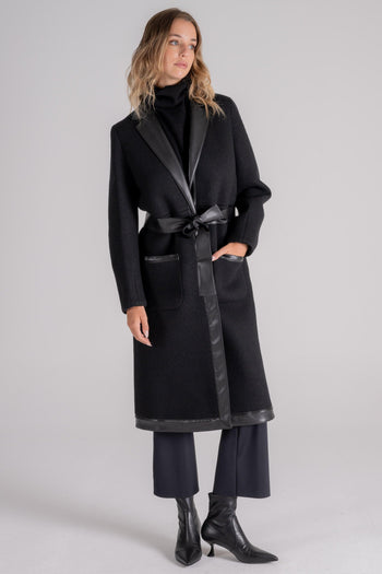 Cappotto Lana/Poliestere Nero - 3