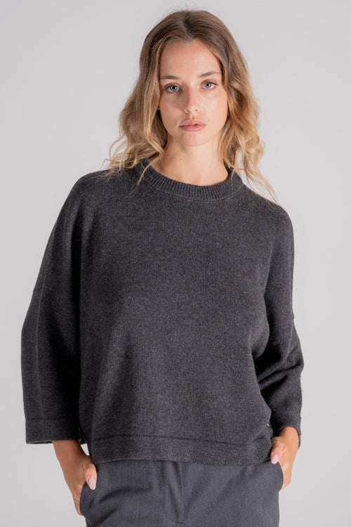 Maglia Cashmere/Poliammide Grigio