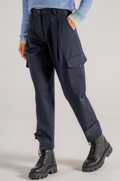 Pantalone Tasconato Blu Donna - 2