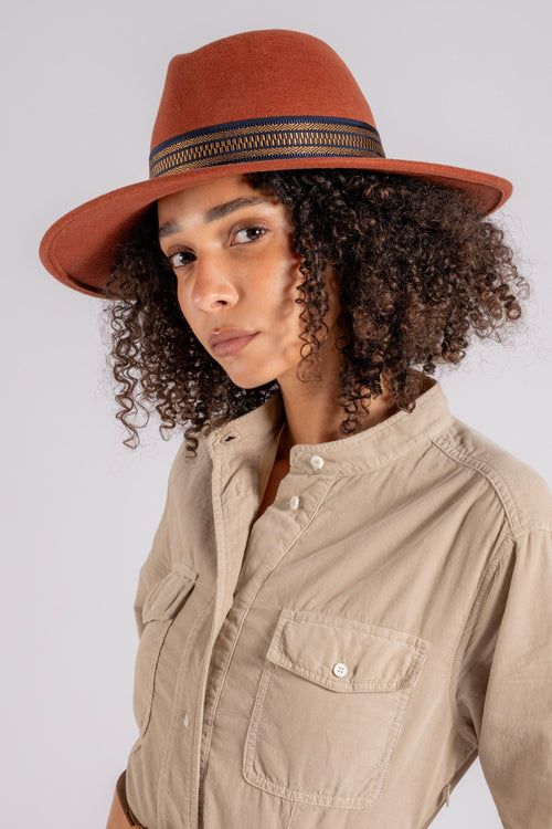 Cappello Terracotta 100% Lana Arancione - 2