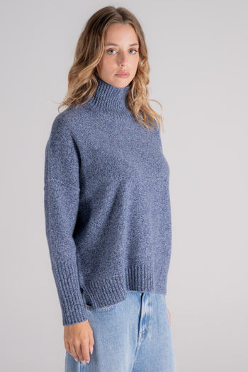 Maglia Blu 100% Cashmere - 4