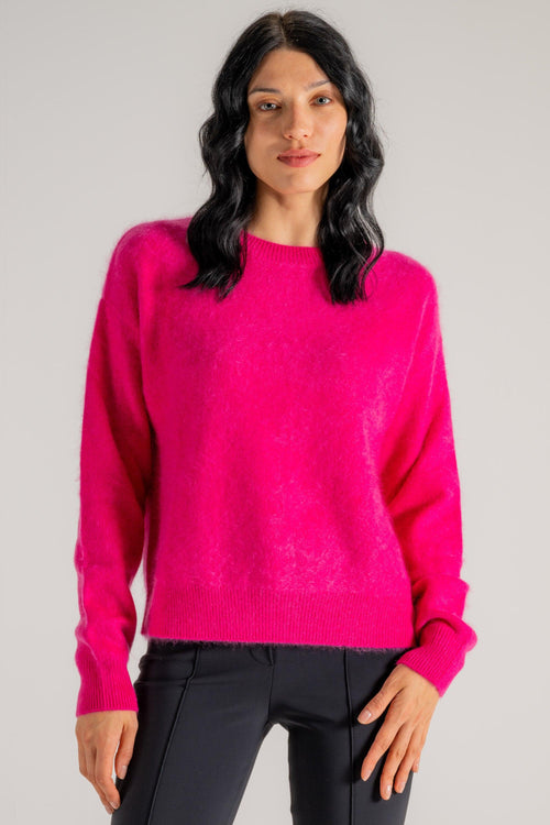 Maglia Girocollo Rosa Donna