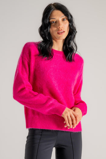 Maglia Girocollo Rosa Donna - 3