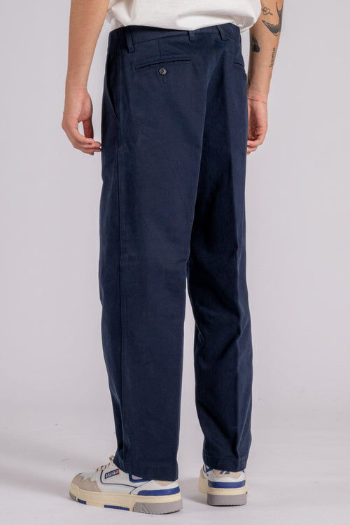 Pantalone Blu in 100% Cotone - 2