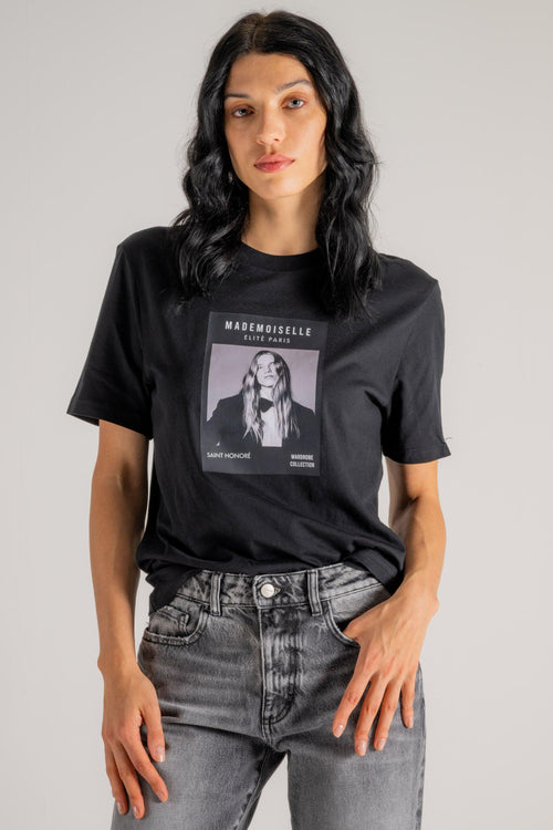 T-shirt Madamoiselle Nero Donna