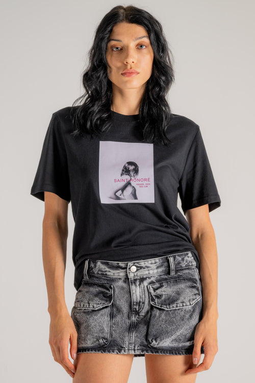 T-shirt Noface Nero Donna