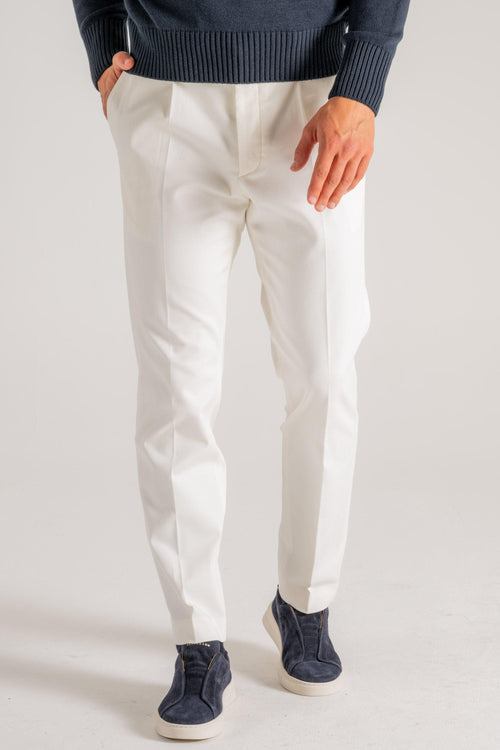 Pantalone New Chino 1p Bianco Uomo - 2