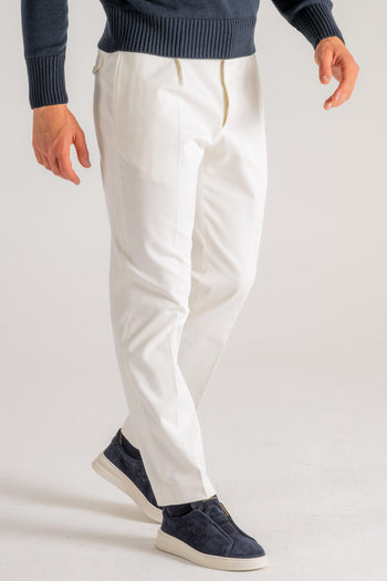 Pantalone New Chino 1p Bianco Uomo - 4