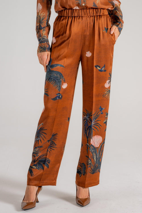 The Sacred Forest Pants Marrone Donna