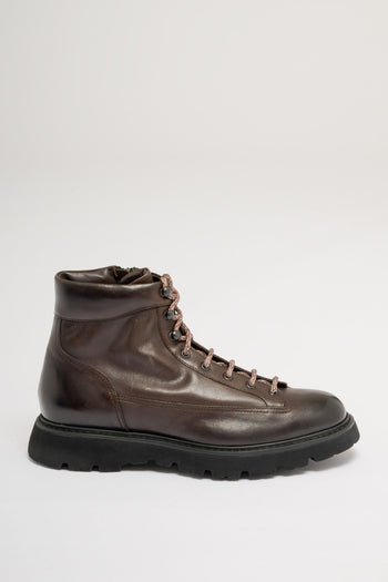 Derby Boot Zip Marrone Uomo - 3