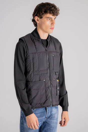 Work W-zip Lib Down Vest Nero Uomo - 3