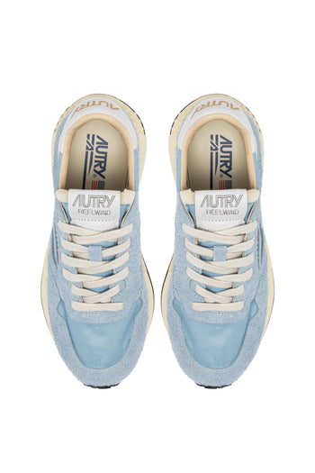Sneakers Reelwind Low Pelle/Tessuto Azzurro - 6