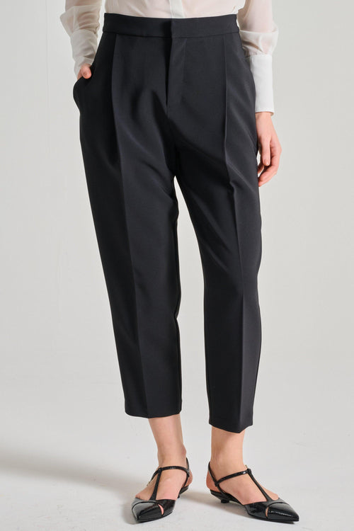 Pantaloni Essential Tessuto Nero