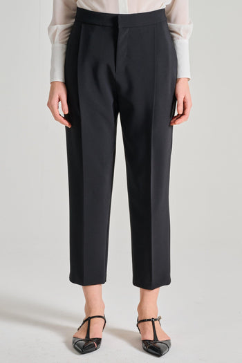 Pantaloni Essential Tessuto Nero - 2