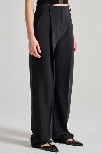 Pantaloni Essential Tessuto Nero - 2