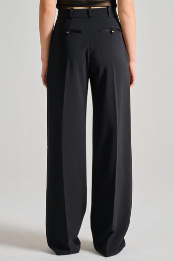 Pantaloni Essential Tessuto Nero - 3