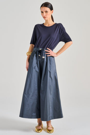 Abito Taffetà Blu - 3