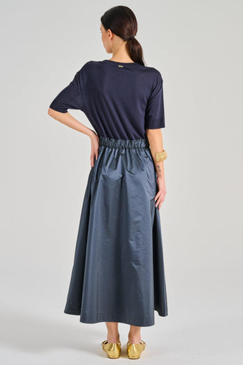 Abito Taffetà Blu - 6