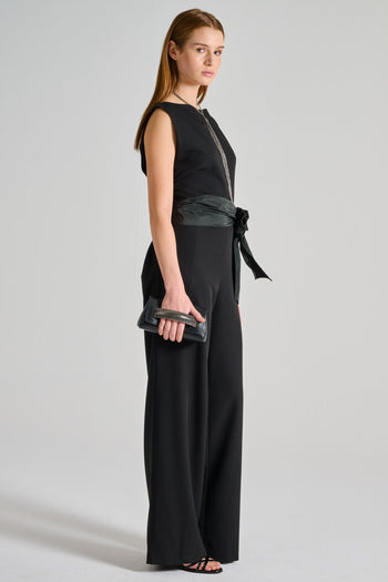 Tuta Intera Combinata Taffetà Nero - 2