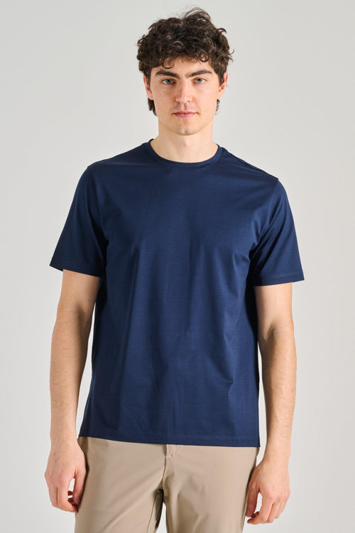 T-Shirt Jersey Stretch Blu