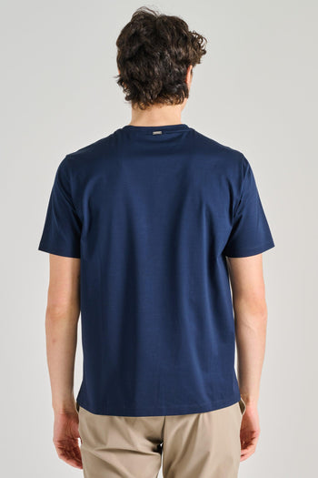 T-Shirt Jersey Stretch Blu - 4