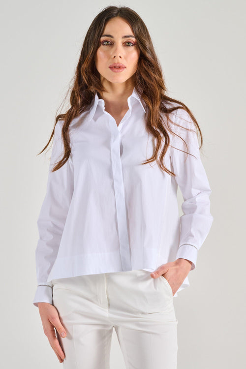 Camicia Popeline Bianco