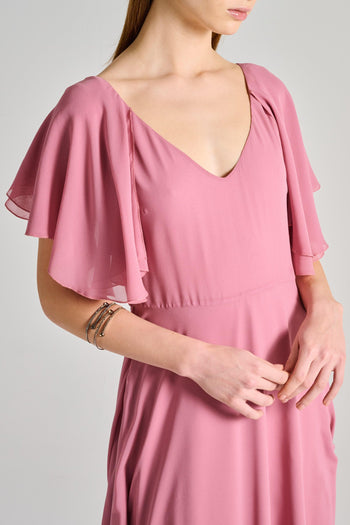 Abito Tessuto Rosa - 4