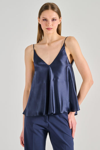 Semi-Couture Top Marina Cotone Blu - 4