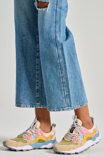 Sneakers Suede/Nylon Rosa - 2