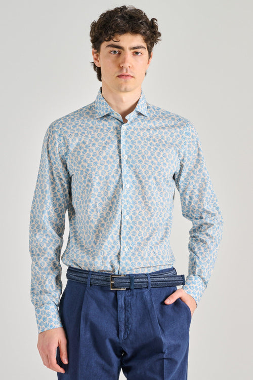 Camicia Cotone Azzurro