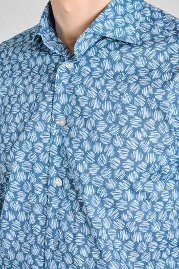 Camicia Cotone Blu - 4