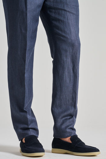 Mocassini Pelle Blu - 2