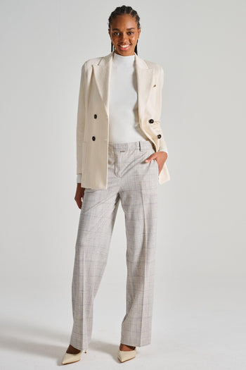 1901 Giacca Doppiopetto Fiammato Bianco - 5