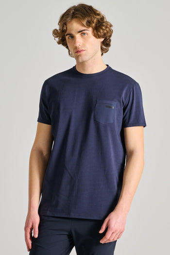 T-shirt Revo Cotone Blu - 2