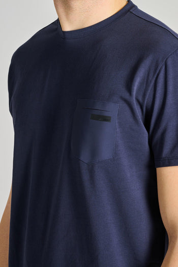 T-shirt Revo Cotone Blu - 4