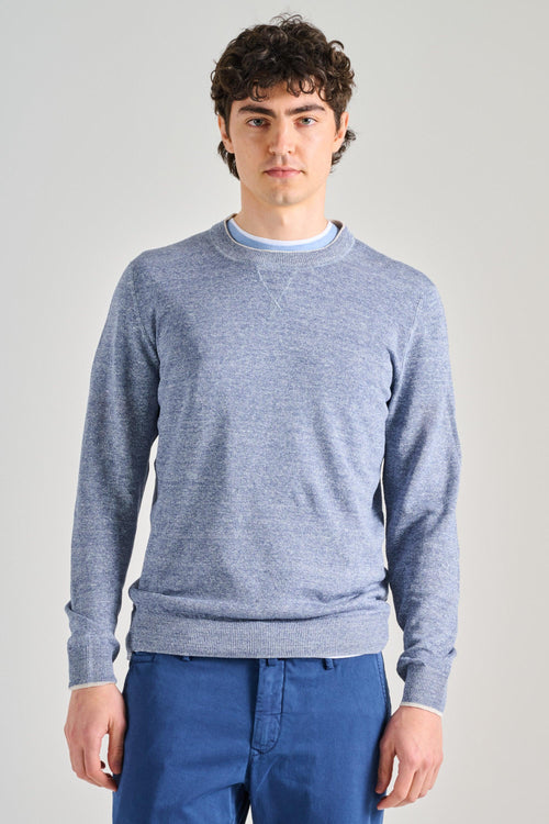 Maglia David ML Irlanda Bicolor Blu