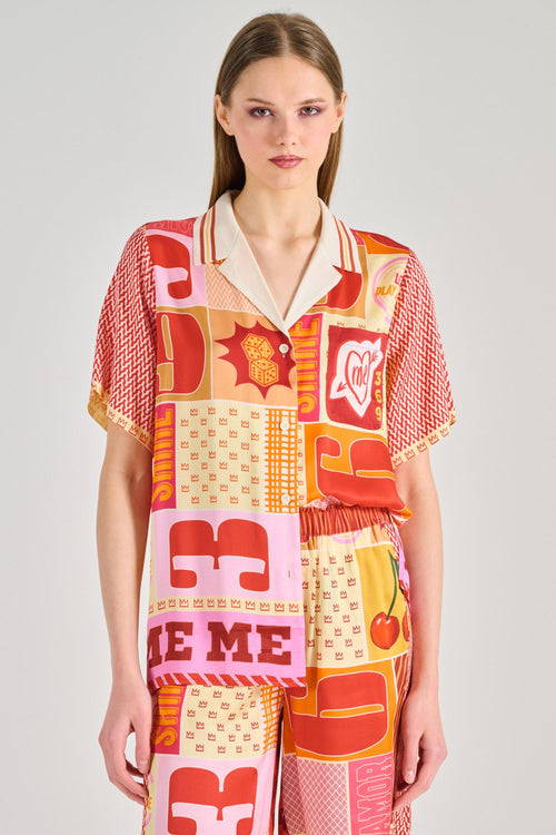 Camicia Lilian Tessuto Rosso