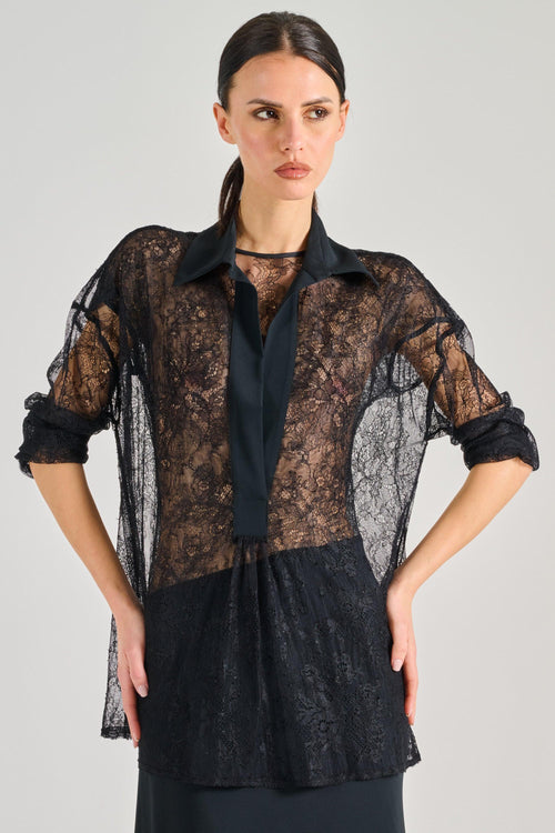 Semi-Couture Blusa Esme Tessuto Nero