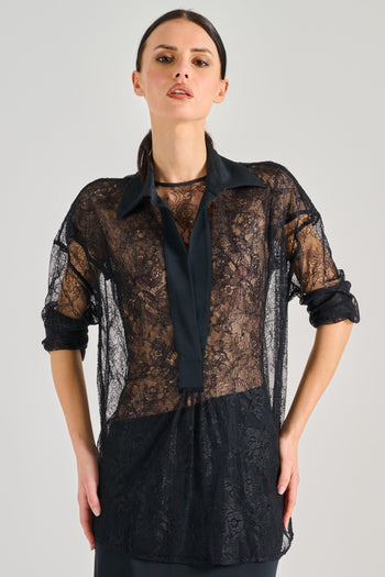 Semi-Couture Blusa Esme Tessuto Nero - 2