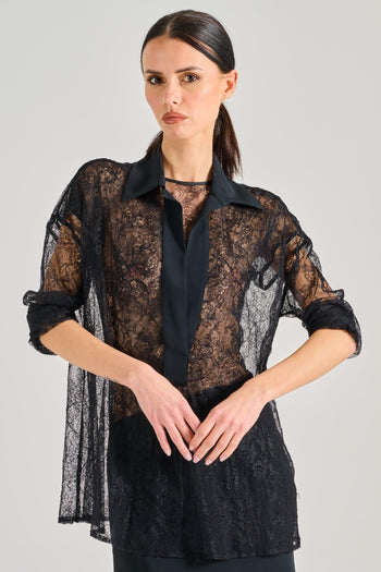 Semi-Couture Blusa Esme Tessuto Nero - 3