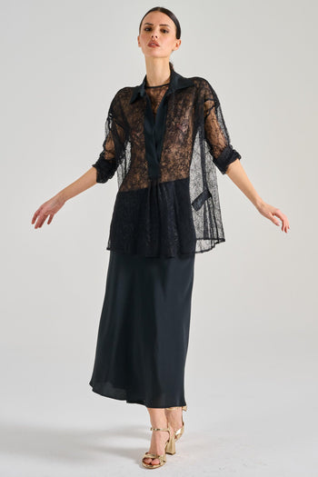 Semi-Couture Blusa Esme Tessuto Nero - 5