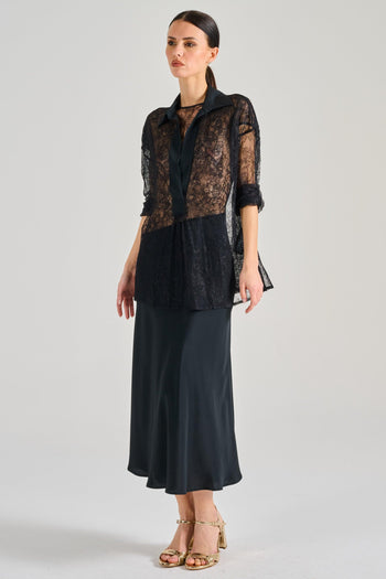 Semi-Couture Blusa Esme Tessuto Nero - 8