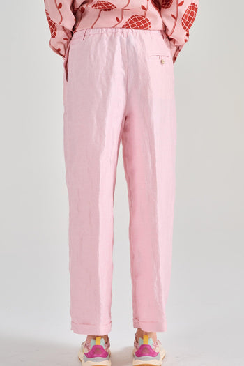 Balia8 Pantaloni Tessuto Rosa - 4