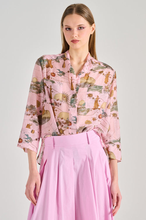 Balia8 Blusa Tessuto Rosa