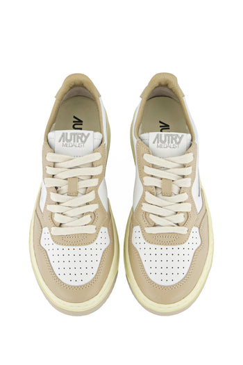 Sneakers Beige e Bianco - 5