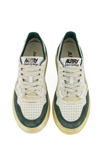 Sneakers Verde Tessuto/Pelle - 6